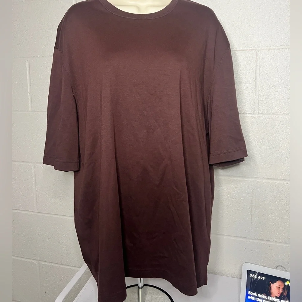 Robert Barakett XXL The Barakett Tee in color Deep Bordeaux - Picture 3 of 6